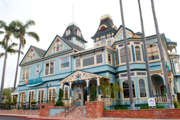 a group of people in front of a building