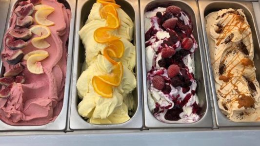 a box filled with different types of food