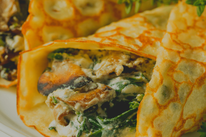 a close up of a plate of food