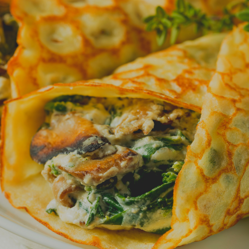 a close up of a plate of food