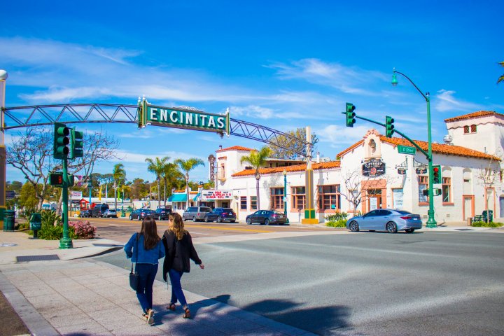 a person walking down the street