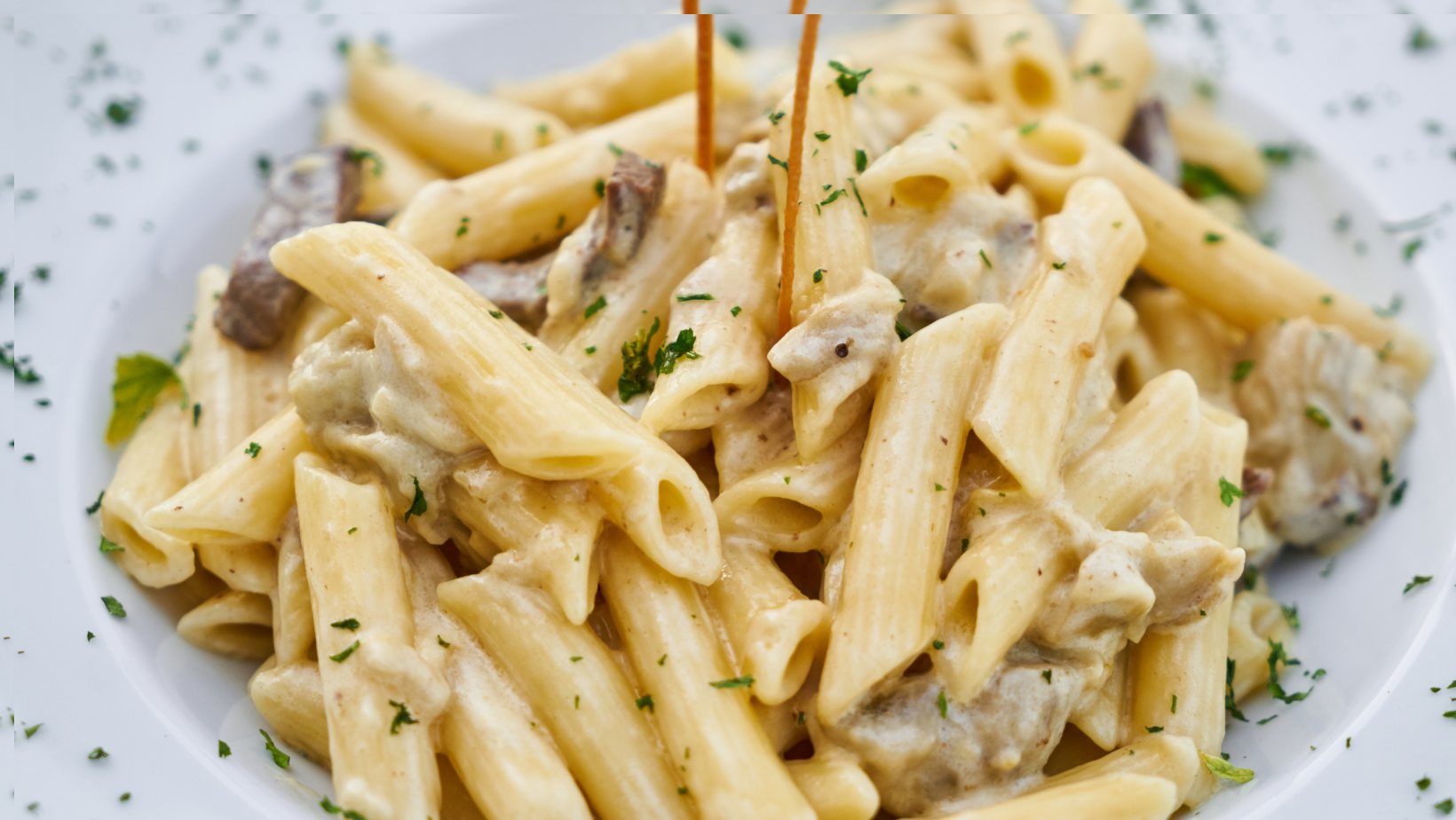 Pasta with vodka sauce