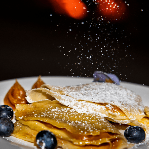 a piece of cake on a plate