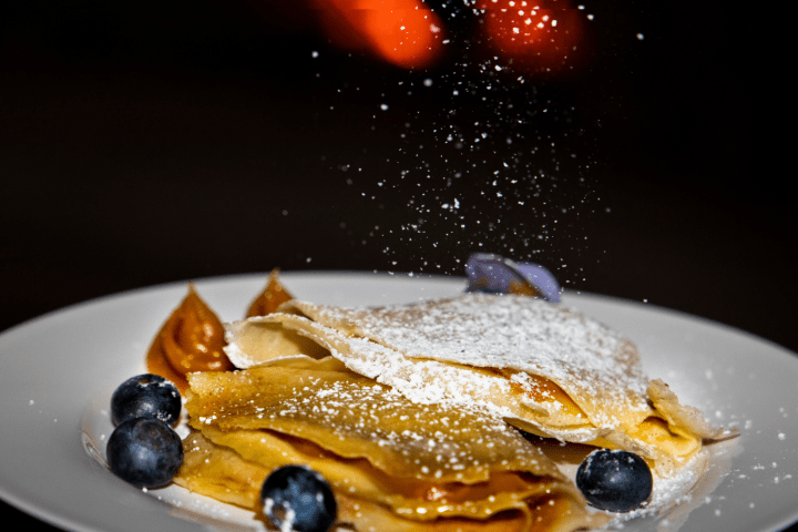 a piece of cake on a plate