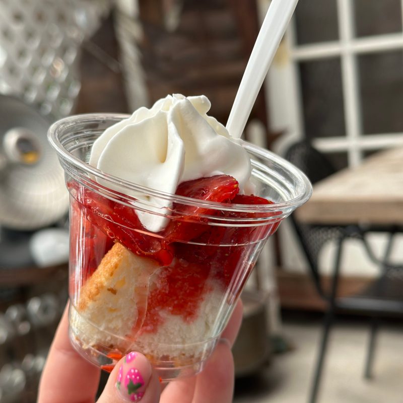 a close up of a beverage in a glass cup