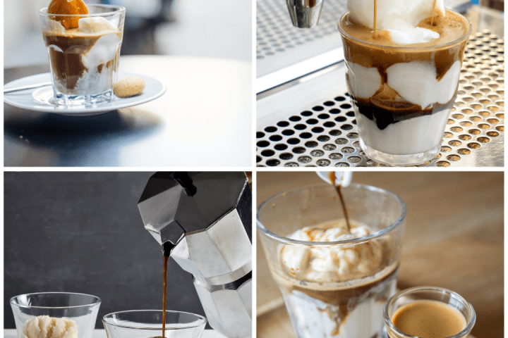 a cup of coffee on a table