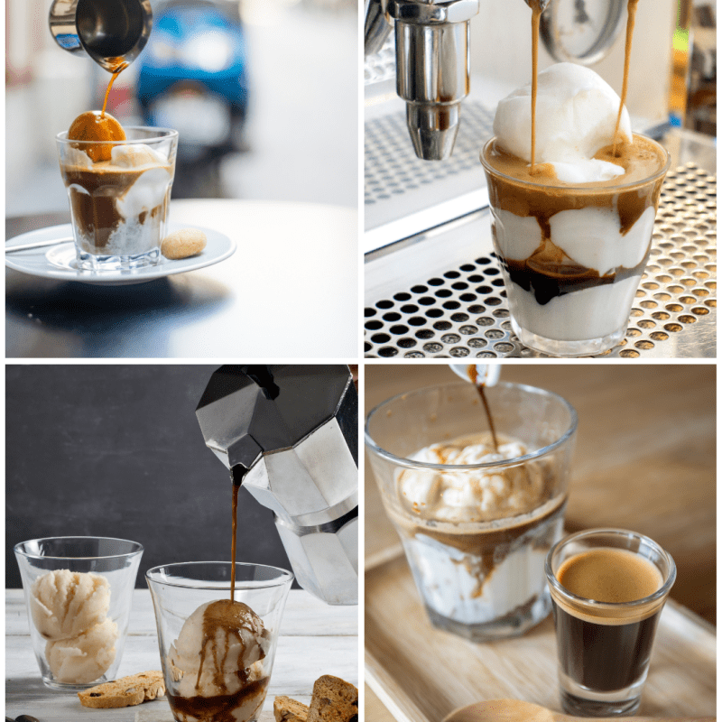 a cup of coffee on a table