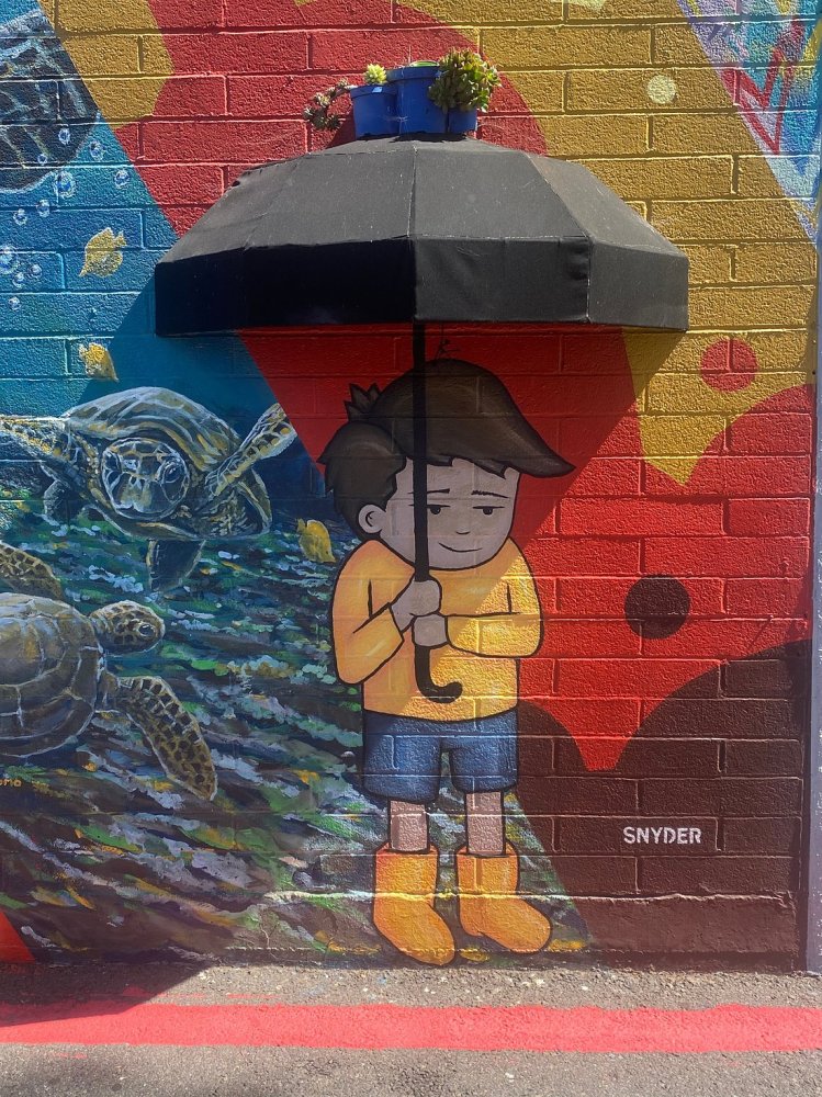 graffiti on a wall